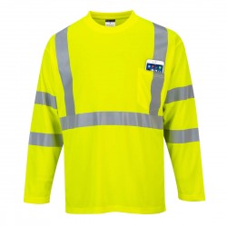 T-Shirt Hi-Vis manches longues avec poche