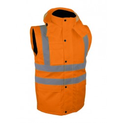 VESTE HV ORANGE DLE POLAIRE 