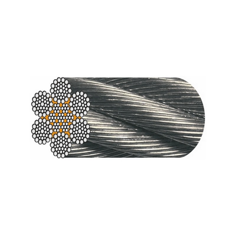 Câble de suspension acier galvanisé diamètre 1,5 mm, résistance 35