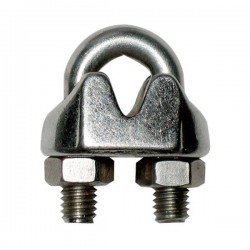 Collier de serrage pour câble métallique DIN 741 galvanisé diamètre 11 mm